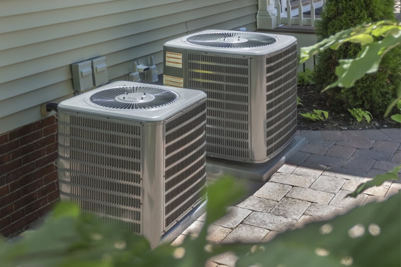 HVAC heating and air conditioning units.